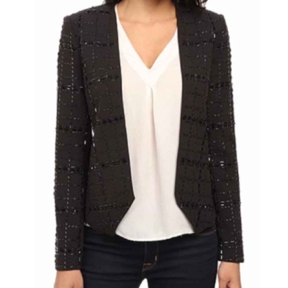 Michael Michael Kors Open-Front Beaded Blazer